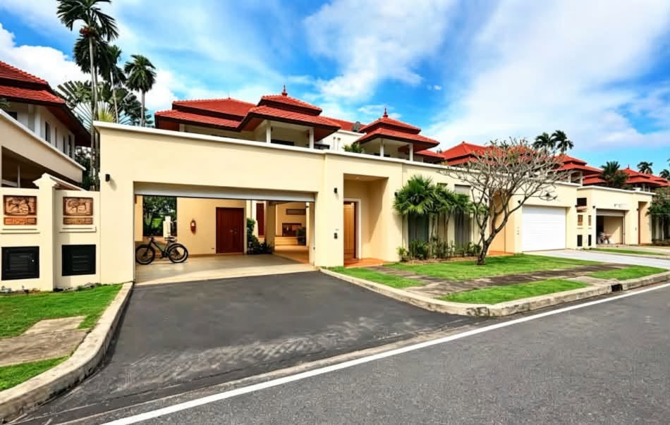 3-bed golf view pool villa for rent in Laguna – รูปที่ 3