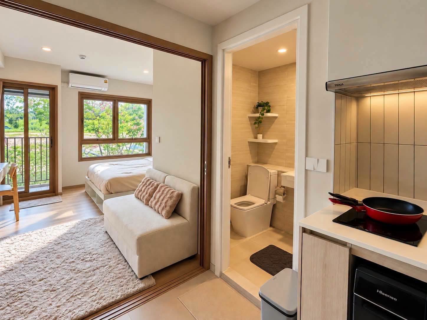 Fully furnished 1-bedroom condo for rent at Escent Phuket – รูปที่ 3