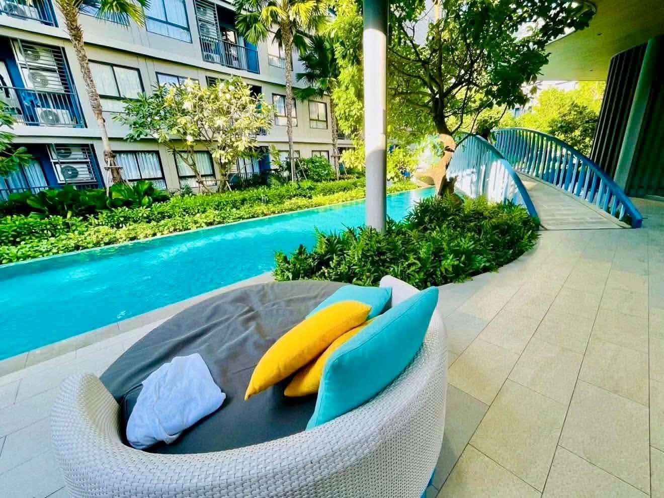 Furnished 25 sqm condo for rent at D Condo Reef Phuket – รูปที่ 9