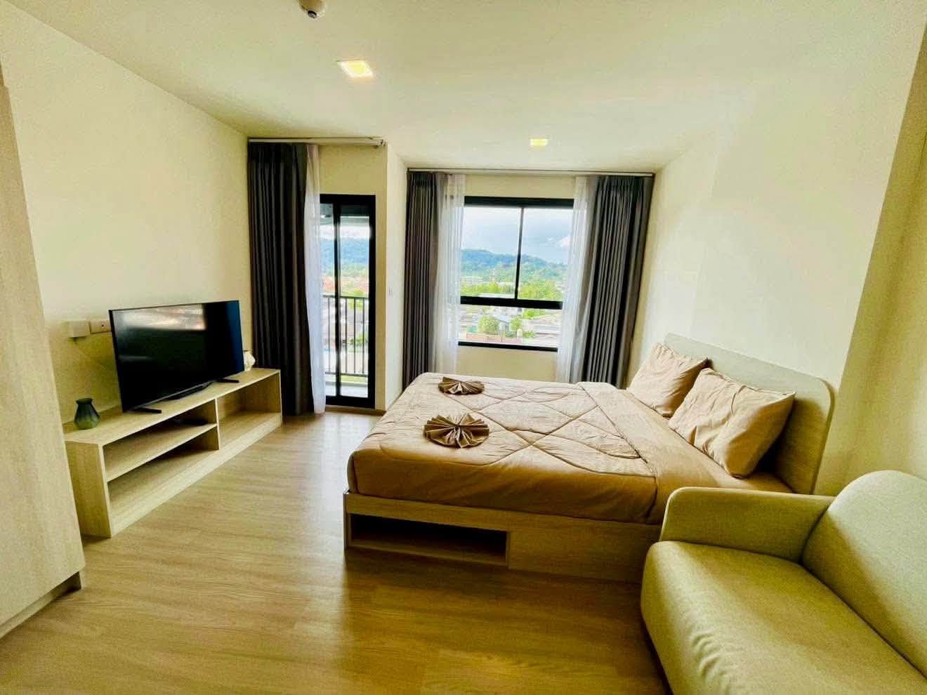 Furnished 25 sqm condo for rent at D Condo Reef Phuket – รูปที่ 1