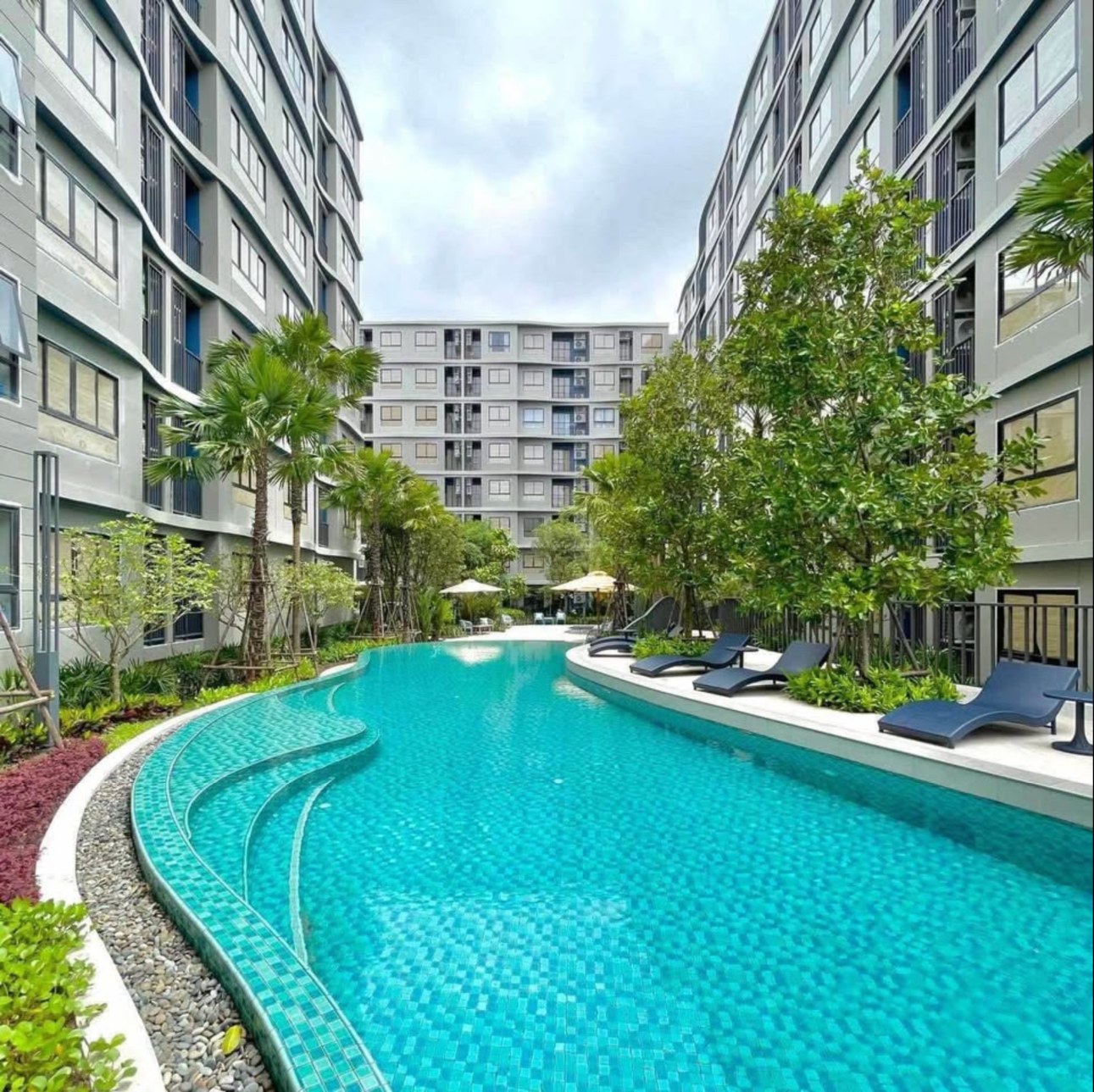 Furnished 1-bedroom garden view condo at Dcondo Reef for rent – photo 25