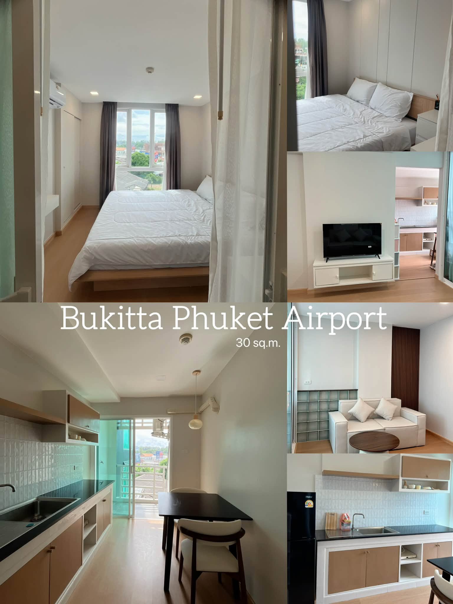 Renovated 30 sq.m condo for rent at Bukitta Airport Condominium – photo 1