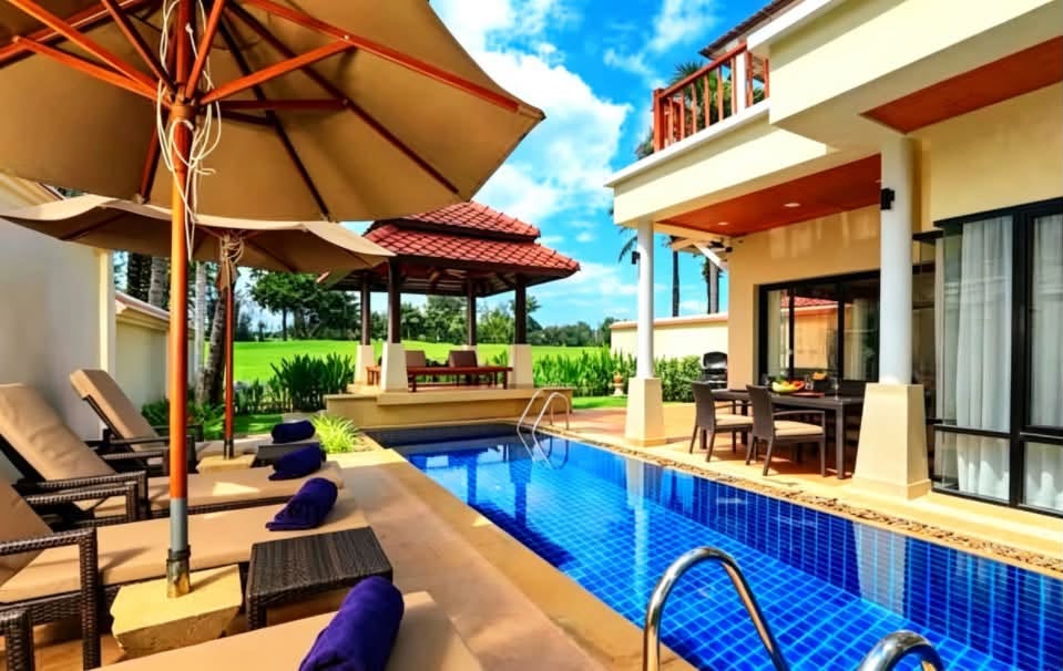 3-bed golf view pool villa for rent in Laguna – รูปที่ 5