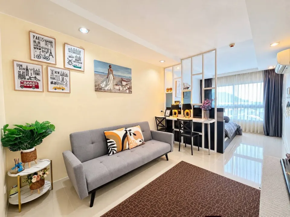 Pool view studio at The Royal Place Condominium