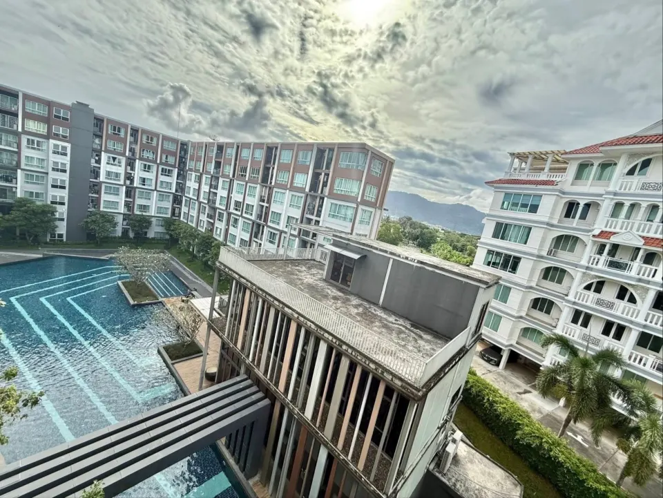 Pool-view 1-bed condo for rent at D Condo Mine, Kathu