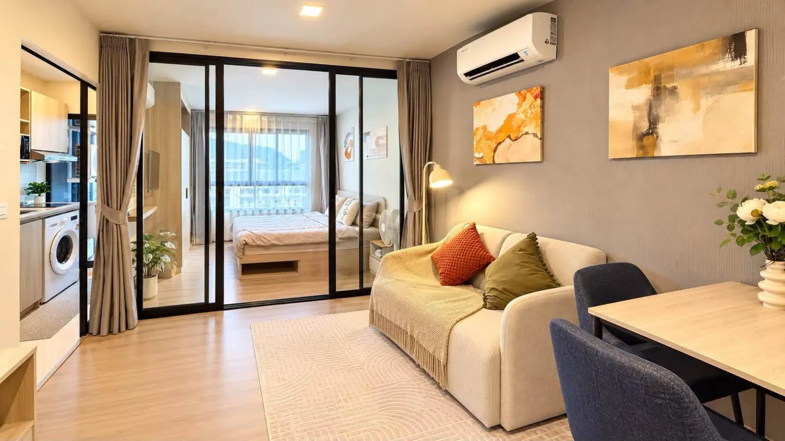 Furnished condo for rent at D-Condo Reef Phuket, Kathu – รูปที่ 1