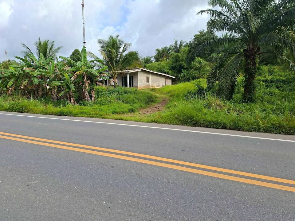 3 rai 72 sq wah titled land with house on Phetkasem Road, Thai Mueang, Phang Nga