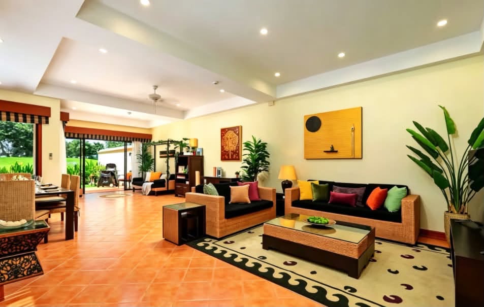 3-bed golf view pool villa for rent in Laguna – รูปที่ 7